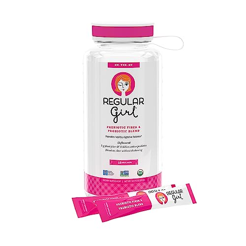 Regular Girl Organic Powder, Prebiotic Fiber Supplement and Probiotics for Women, Low FODMAP, 30 Servings, Unflavored : Everything Else