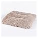 caojiaxiaopu Długie Plush Dog Łóżko Plac Dog Mata Pet Poduszka Koc Soft Fleece Cat Poduszka Puppy Chihuahua Sofa Mat Pad dla małych dużych psów (Color : Khaki, Size : M 94x63cm)