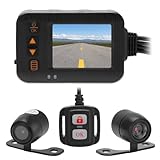 01 02 015 Fahr-DVR, Front- und Heckkamera, wasserdicht, Loop-Aufnahme für Motorrad