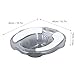 Sitz Baths Salts Tub ostpartum Care Basin Postpartum Care, Sits Bath Kit for Women Collapsible Flusher Hose Drain Holes (Translucent Grey)