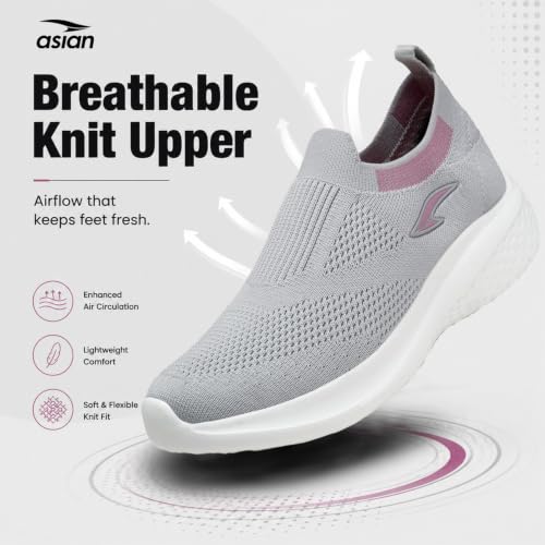 Image of ASIAN Breeze-02 Women Walking Shoes | Lightweight, EVA Sole Grip with Soft Memory Foam Comfort for Daily Walking