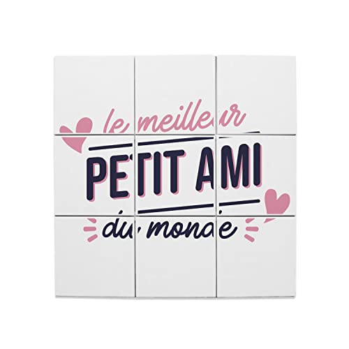 Carreaux céramique décoratif amoureux - Tableau mural Saint Valentin couple