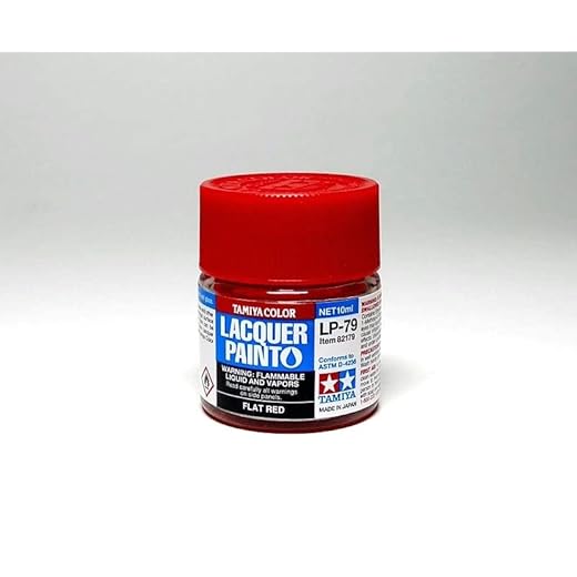 rcecho Tamiya 82179 Model Color Lacquer Paint LP-79 Flat Red 10ml 82179