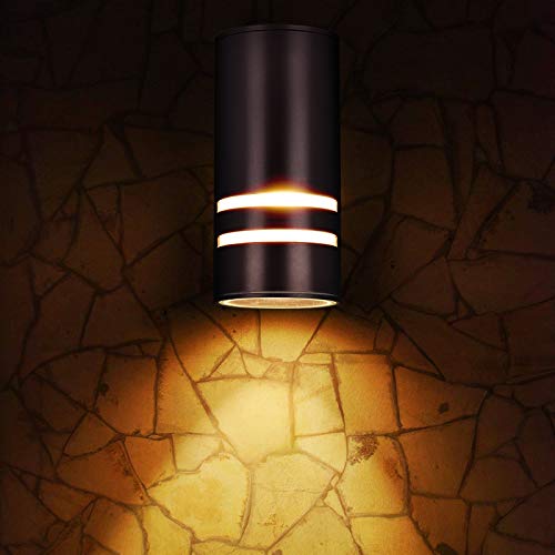 Rosykite Outdoor Wall Sconce, Brown Patio Wall Exterior Light Fixture - Etl Listed, Modern Outdoor Porch Lights Wall Mounted Design - Up And Down Lights Outdoor For Backyard, Front Door, Garage #TOP1