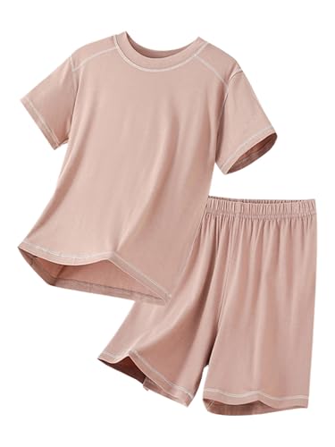 TiaoBug Kids Boys Girls Quick Dry Summer Outfit Sports Shorts and T-shirt Tees Activewear Set