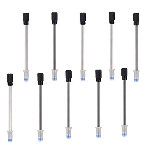 Shulaner 6 in 1 Small Metal Tech Tool Ballpoint Pens with Key Ring, Ruler, Stylus and Two-head Screwdriver, Multi functional Tool Fits for Mens or Women, Pack of 5