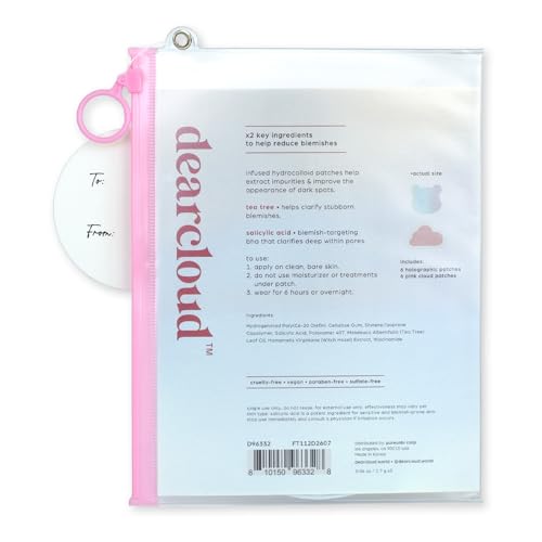 dearcloud Hydrocolloid Blemish Patches - 36 Count - Pimple Patches for Face, Acne Spot Treatment with Tea Tree Oil & Salicylic Acid (Zit Clarity)
