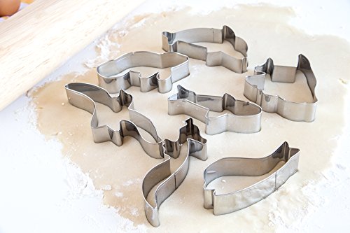 Fox Run Marine Life Cookie Cutters, 1 X 3.75 X 3 Inches, Metallic #TOP4