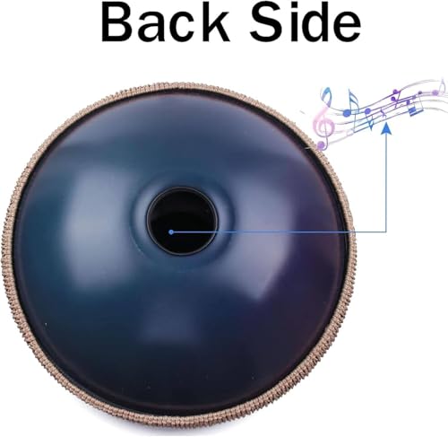 Handpan de acero premium 22 pulgadas 10 notas D Minor Kurd miniatura 4