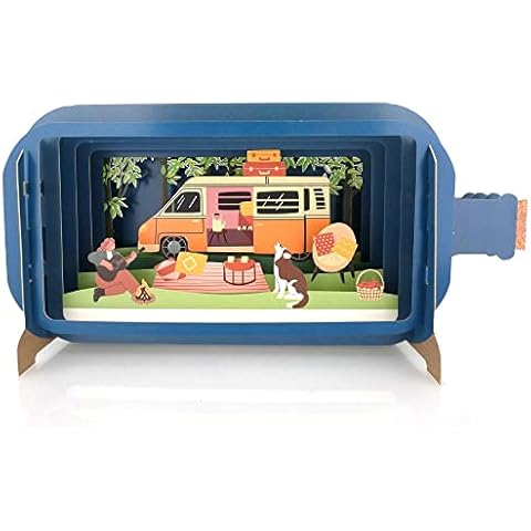 Alljoy Design Message in A Bottle Campervan Pop Up Any Occasion Greeting Card by Alljoy Cards MIB149 Cover