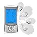 Price comparison product image FiNeWaY Rechargeable Tens Machine Digital LCD Therapy Full Body Back Massager Pain Relief W 16 Massaging Modes and 8 Pads - Acupuncture - for Back Neck Stress Sciatic Pain Muscle Relief Pulse Massage