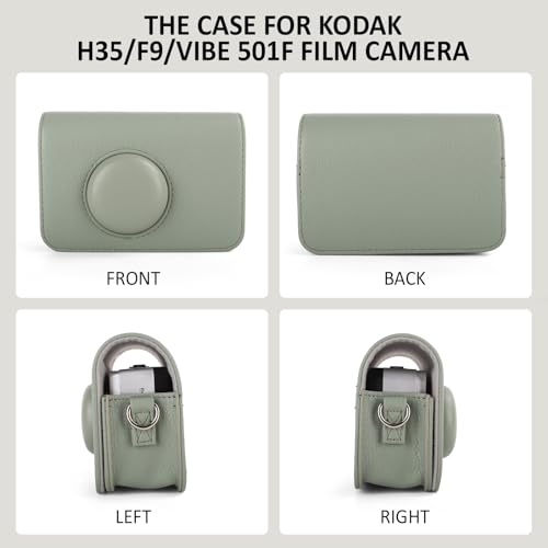 Funda protectora compatible con cámara Kodak EKTAR H35 verde miniatura 4