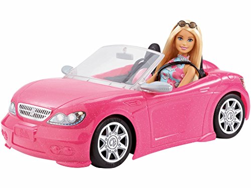 Muñeca Barbie con Convertible miniatura 3