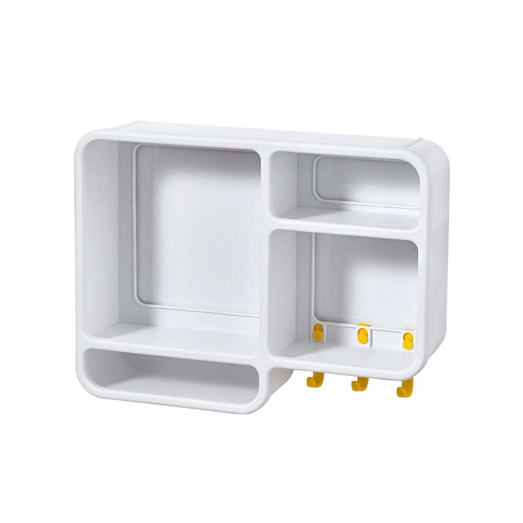 Make-up-Organizer, Kosmetik-Aufbewahrungsbox, Wandmontage, perforiert, kostenloses Badezimmer-Regal, Aufbewahrungsbox, Lippenstift, Hautpflegebehälter (D)