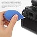 Uonlytech Mini Squeeze Air Blower Dust for Camera Lens and Sensor, Portable Blue Compressed Air Pump for Electronics and Keyboard Maintenance
