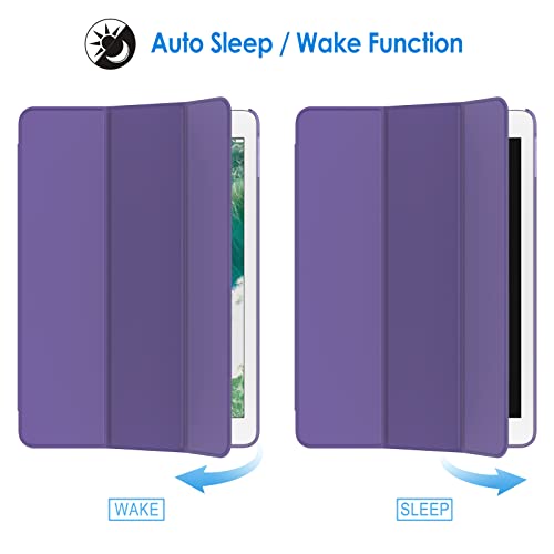 Image of JETech Case for iPad (9.7-Inch, 2018 /2017 Model, 6th /5th Generation), Smart Cover Auto Wake /Sleep (Purple)