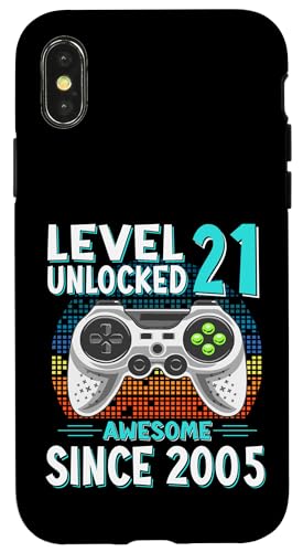 Level 21 Unlocked Birthday 21 Years Old Gifts 21st Birthday �X�}�z�P�[�X iPhone X/XS �p