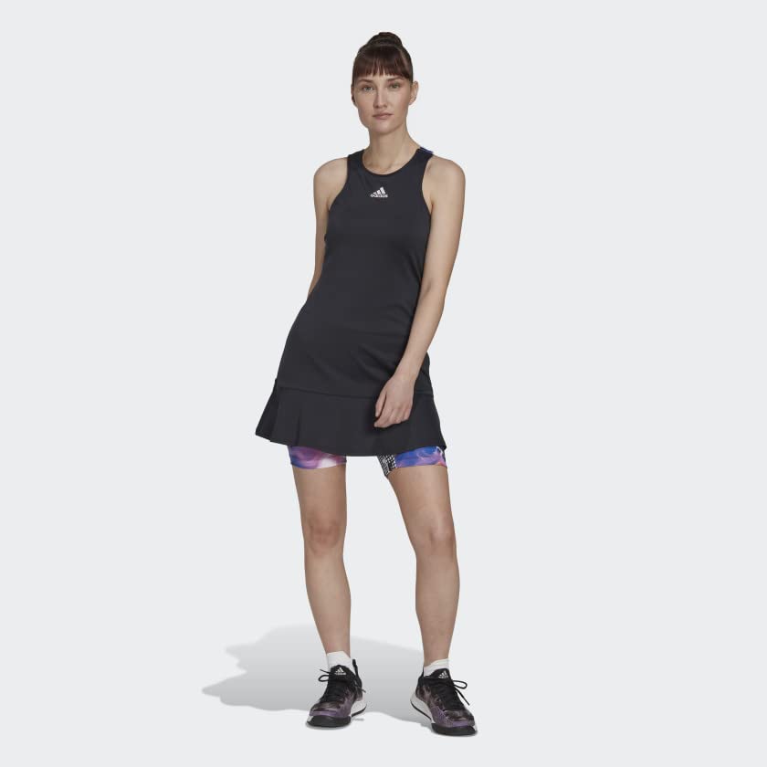 adidas Women's Tennis US Series Y-Dress, Black/Clear Pink, Medium