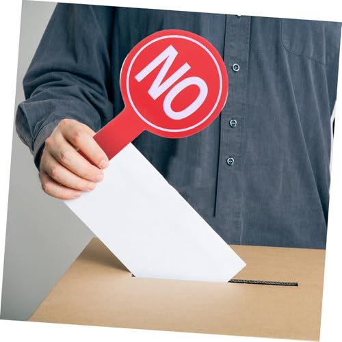 GARVALON 4pcs Handheld Voting Paddles Yes No Boards miniatura 5