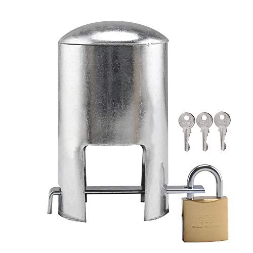 Faucet Lock, Multi-Purpose Protective Cover for tap Faucet and Valve Outdoor,tap Lock Padlock Outdoor Faucet Locking Anti-Theft System (Style B - Two Opening)