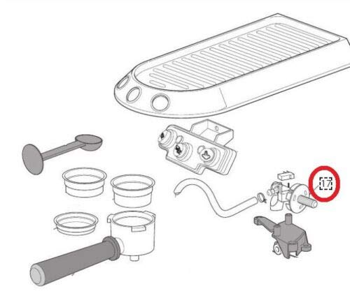 Service Parts Steam Valve Tap For Delonghi Dedica Espresso Coffee Machines EC680 EC685 EC695 ECF01 ECKG6821