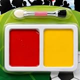 Pintura Facial España Rojo y Amarillo | Maquillaje Facial para Bandera de España con Aplicador | Pintura para Cara para Fútbol, Fan Zones, Eventos Deportivos, Fiestas, Carnaval y Disfraces