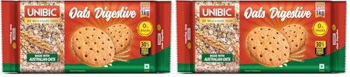 Image of Unibic Oats Digestive, 1kg (Pack of 2)