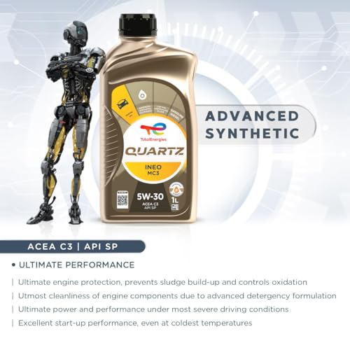 TotalEnergies Quartz INEO MC3 5W30 Engine Oil - ACEA C3, API SP - Low SAPS - Age-Resistance Technology - Advanced Synthetic Motor Oil Lubricant - 1L - Image 3