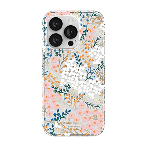 Coque rigide Kate Spade New York Apple iPhone 14 Pro motif floral chic haut de gamme