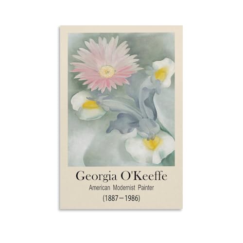 Georgia O'Keeffe poster art peinture salon moderne grand tableau sur toile chambre 60 x 90 cm