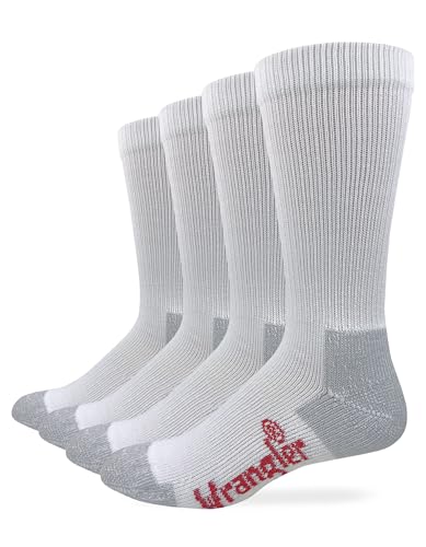 Wrangler Men's Riggs Ultra Dri Mid Calf Boot Socks (4 Pairs)