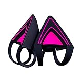 Razer Kitty Ears for Kraken Headsets: Compatible with Kraken 2019, Kraken TE Headsets - Adjustable Straps - Water Resistant Construction - Neon Purple