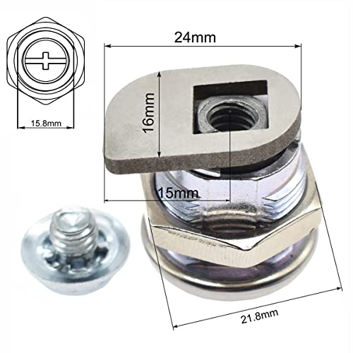 Royitay Truck Tool Box Lock Replacement 16Mm (5/8") With Keys For Toolbox Latch Cylinder Cabinet Pickup Truck Tool Box Control Box #TOP3