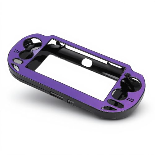 Hard Case Cover for PS Vita 1000, Designed for PS Vita 1000 Game Console Metal Case, Replacement Aluminum Alloy Protective Case, Case Cover for PS Vita 1000 (Purple)