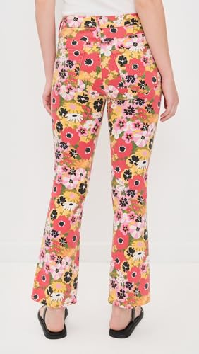 MOTHER Women's Mid Rise Smokin Double Flood Jeans3