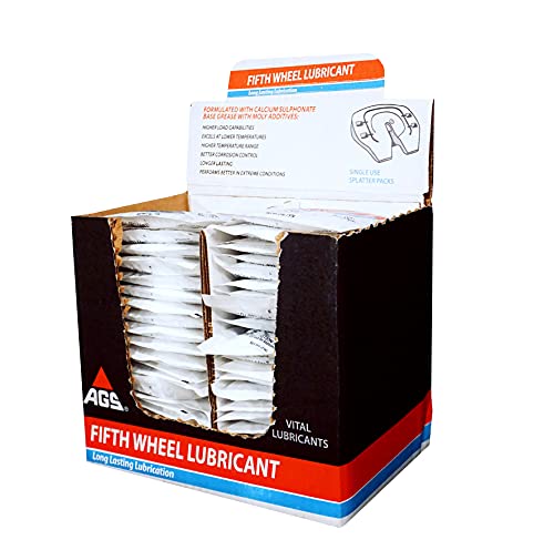 Image of AGS Automotive Solutions Fifth Wheel Lubricant Splatter Packs, Waterproof and Corrosion Resistant, Heavy Load Capacity - 48pk, Auto, HD, Marine, RV, Equestrian, and Agricultural Uses