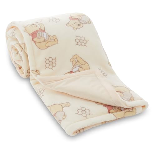 Image of Disney Mickey Mouse, Minnie Mouse, Winnie The Pooh, Lilo and Stitch 2-Ply Infant Blanket - Soft Fleece with Polyfill - Cozy and Warm Baby Blanket for Baby Boys and Girls, 30x40 Inches