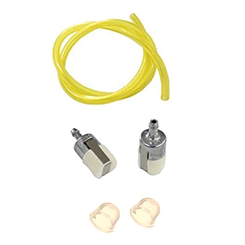 AISEN Fuel Line Hose Tube + Primer Bulb + Fuel Filter for GX22 GX31 GX35 Rototiller String Trimmer Brush Cutter