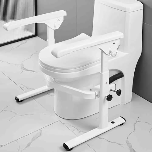 Heuffe Bodenstehende Höhenverstellbare WC Aufstehhilfe - Klappbares...