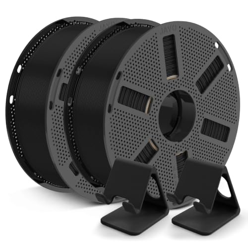 JAYO PLA 3D Printing Filament 1.75mm, 2-Pack 2.2kg Black