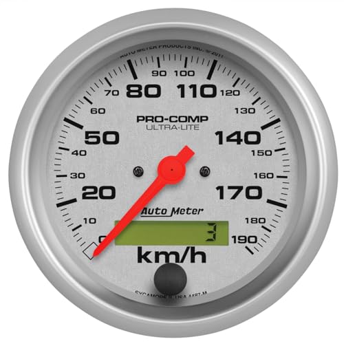 Image of Auto Meter 4487-M Ultra-Lite In-Dash Electric Speedometer, 3.375 in.