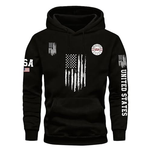 Sudadera con capucha para hombre tipo chándal completo negro para exteriores y caza