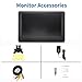Qcvoruno 7 inch LCD Security Monitor & Displays,BNC/AV Input,Built-in Dual Speakers Portable Monitor,1024 * 600 Resolution,Suitable for CCTV DVD CCD TV