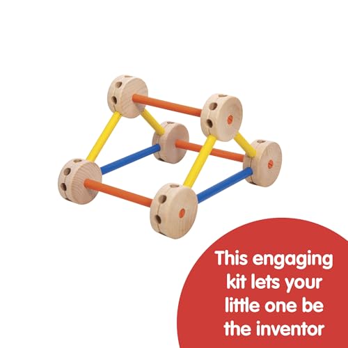 Image of Schylling MKT Super Makit Classic Wood Construction Toy, 3+ years, 70-Pieces (1 EA)