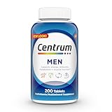 Centrum Multivitamin for Men, Multivitamin/Multimineral Supplement with Vitamin D3, B Vitamins and Antioxidants, Gluten Free, Non-GMO Ingredients - 200 Count