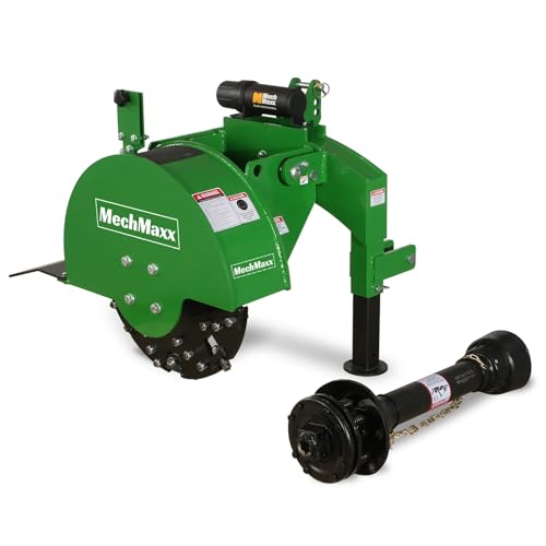 MechMaxx Heavy Duty 3-Point PTO Powered Stump Root Grinder For...