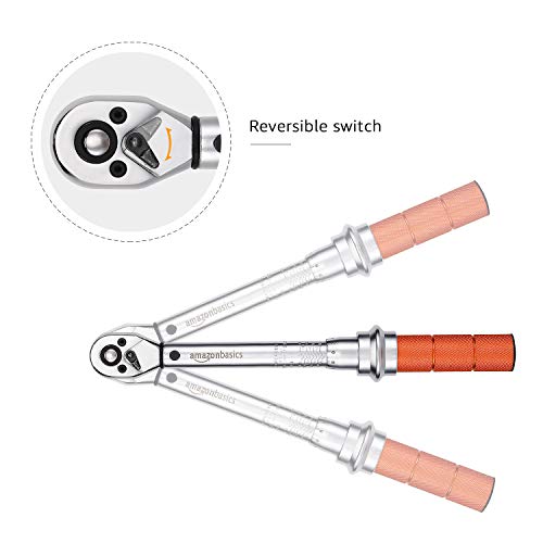 Image of Amazon Basics 1 /4-Inch Drive Click Torque Wrench - 20-150 Inch-lb, 2.5-15 Nm (Pack of 10)