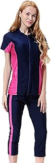 Nuevo traje de baño modesto para damas, traje de baño de surf, traje de baño musulmán mujeres niñas, manga corta Rash Guard Burkini