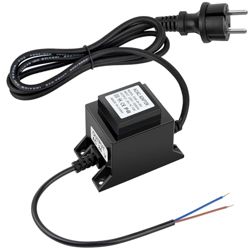 Karyoosi IP68 Impermeable Transformador 24V Fuente de Alimentacion AC/AC 15W Transformador Foco Piscina para la iluminación LED y las bombas de estanque