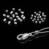 20 cuentas de plata de ley 925 de 1,5 mm y 2 mm para engarzar y conectar joyas, venta al por mayor (1,5 x 1,5 mm, 20 unidades)